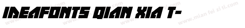 ideafonts qian xia t字体转换